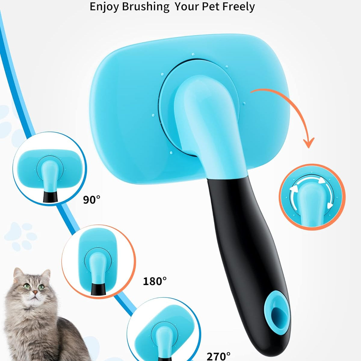 Dog Brush Cat Brush Pet Grooming Brush- Shedding Grooming Tools