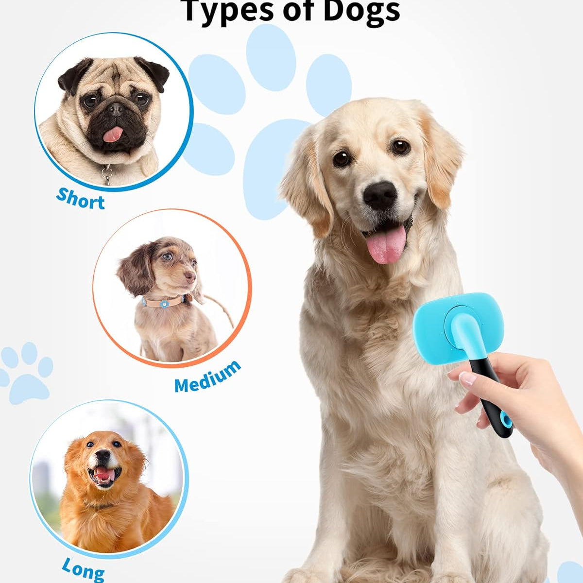 Dog Brush Cat Brush Pet Grooming Brush- Shedding Grooming Tools